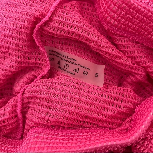 Women’s Size Small NWOT Chic Hot Pink Swimsuit and Coverup Pants Vacation Beach - Picture 5 of 9